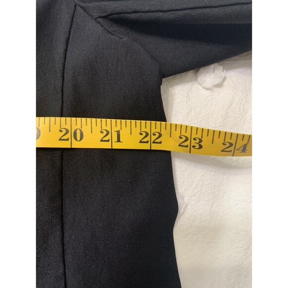 Anne Klein Size XL Women's Gold Button Blazer Jacket Black Career Capsule Work - Picture 2 of 9